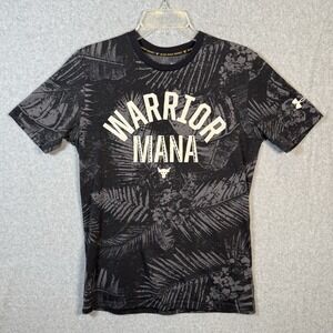 Under Armour Warrior Mana Project Rock Warrior Aloha Camo SS Shirt Men's Small S